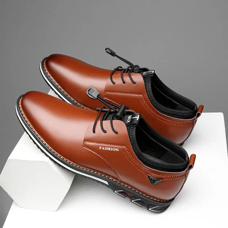 Britische Herren Casual Lederschuhe Komfortable Low-top Schuhe