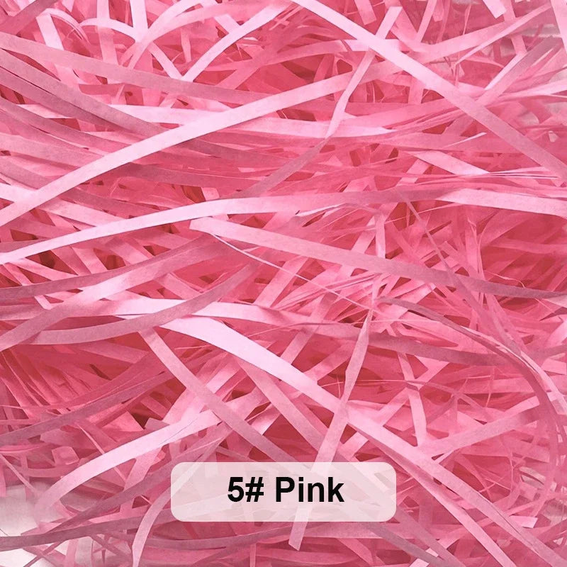 Bunte Raffia Papier-Schnipsel und -Stränge, geschreddertes Knister-Konfetti zum Verpacken