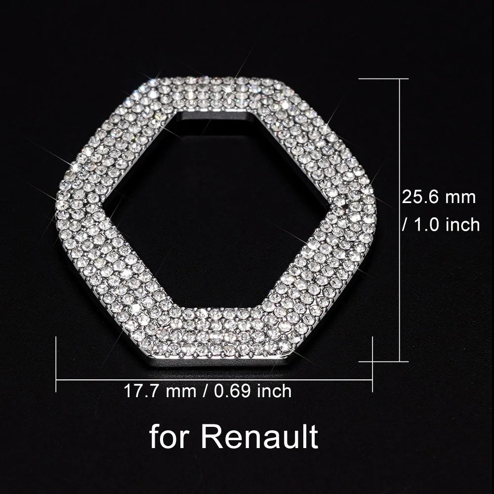 Auto Bling Lenkrad Logo Aufkleber Strass