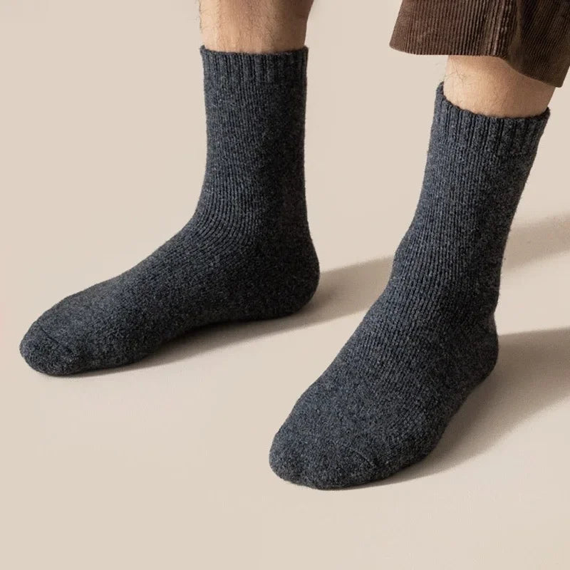 2 Paar hochwertige Merinowolle Socken super dicke Wolle