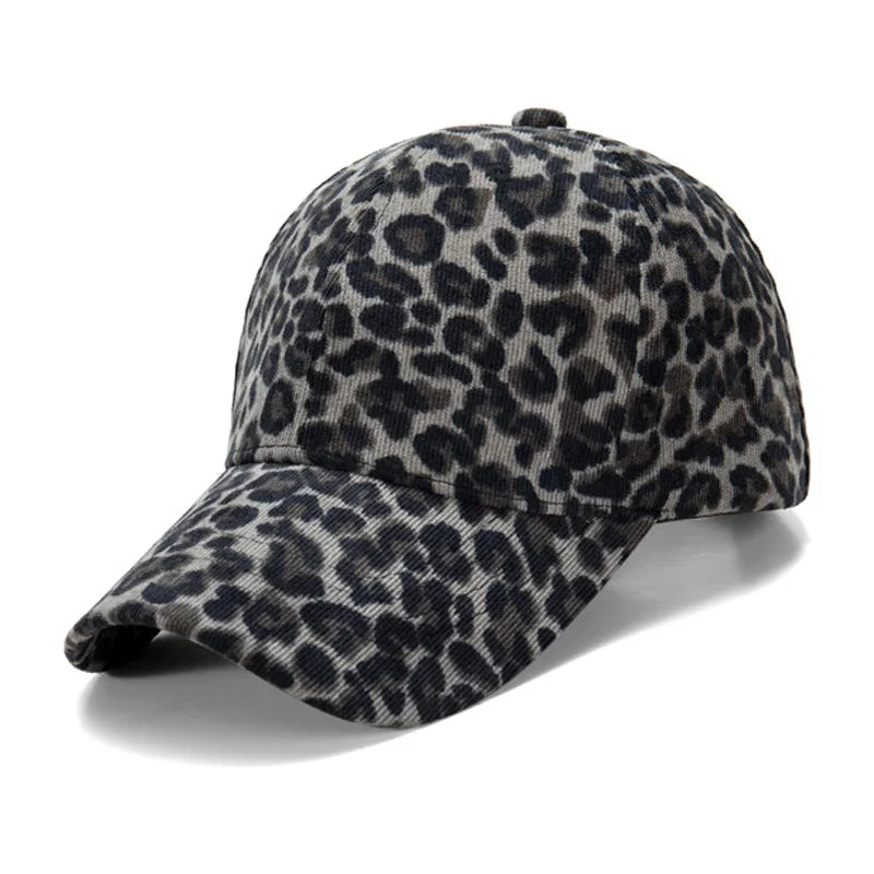 Unisex Leopard Print Baseball Cap Hip Hop Snapback Kappe