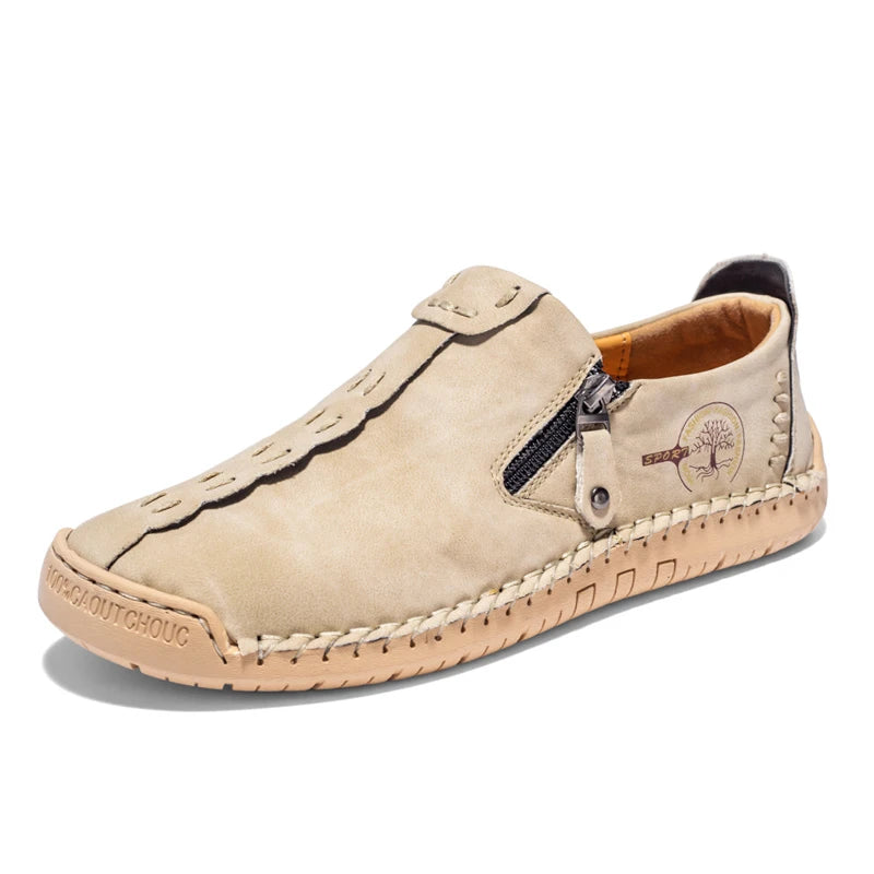 Handgemachte Herren Lederschuhe Casual Mokassins Slip On Loafers Atmungsaktiv
