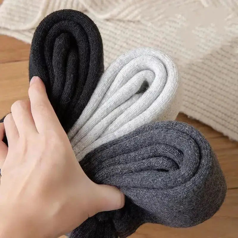 5 Paar super dicke warme Winter Herren Wollsocken Kniestrümpfe