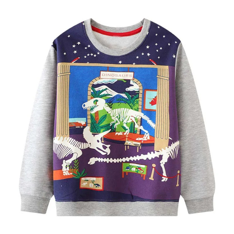 Little Maven Baby Jungen Sweatshirt leuchtende  Dinosaurier