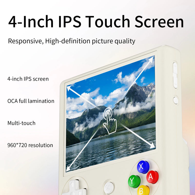 ANBERNIC RG406V Handheld-Spielkonsole, 4-Zoll-IPS-Touchscreen, Android13, Hochgeschwindigkeitslüfter, 6 nm Unisoc T820 RGB-Joystick, 1080 DP-Ausgang