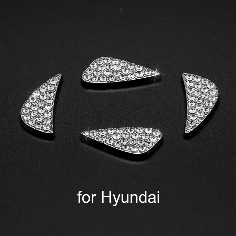 Auto Bling Lenkrad Logo Aufkleber Strass