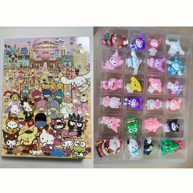 Miniso Sanrio Weihnachts Adventskalender Anime Figuren Modelle