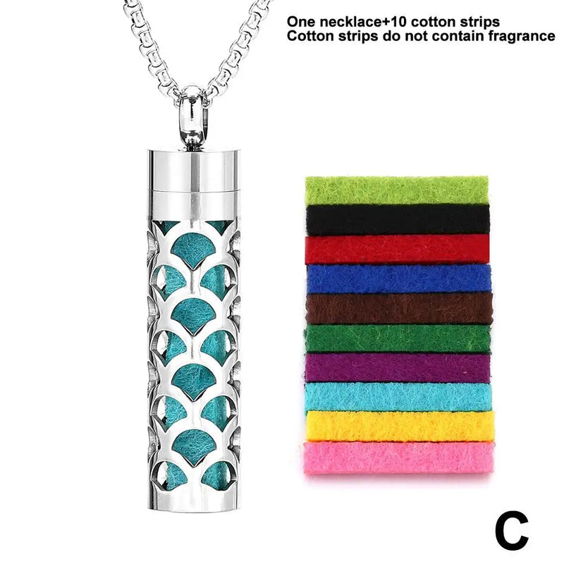 Duftschmuck hochwertige Halskette Aroma Therapie ätherisches Öl Diffusor Parfüm Anhänger