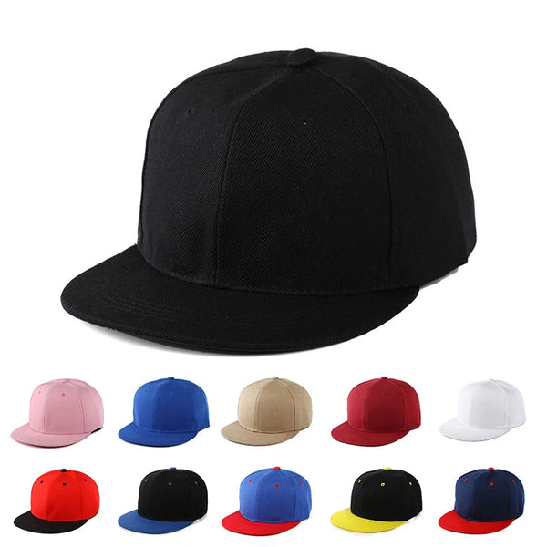 Unisex Fashion Solid Baseball Cap Flache Spitze Hip Hop Sonnenhut 