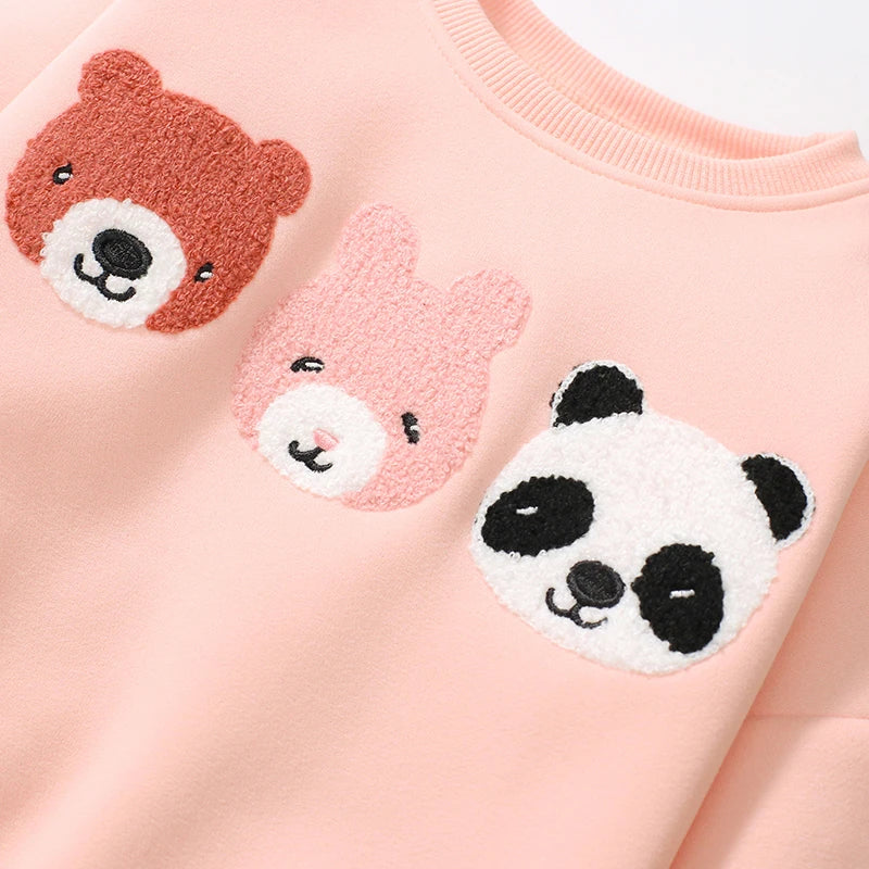 Little Maven Mädchen Sweatshirt mit warmen Fleece