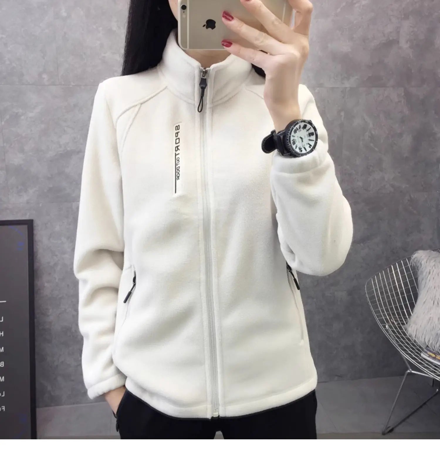 Plus Size Fleece Coats for Women Winter Spring Warm Casual Outdoor Sportswear Hiking