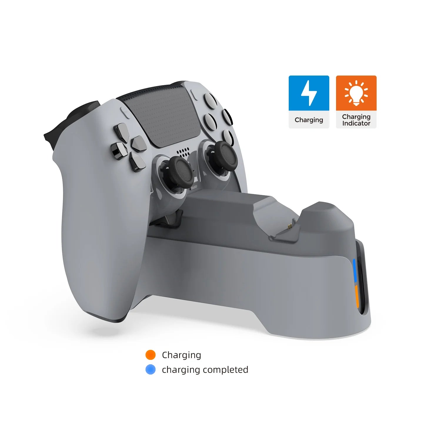 Dual-Ladestation für PS5 Dualsense Controller Touch-Ladestation mit LED-Anzeige