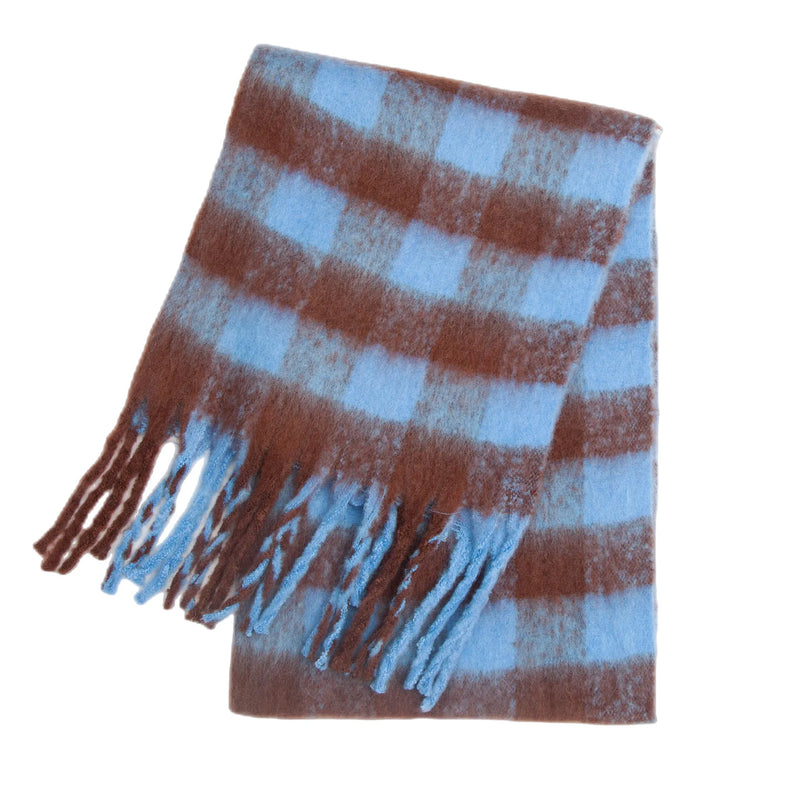 Warmer Kaschmir-Imitat Schal Langer Pashmina Foulard für Damen