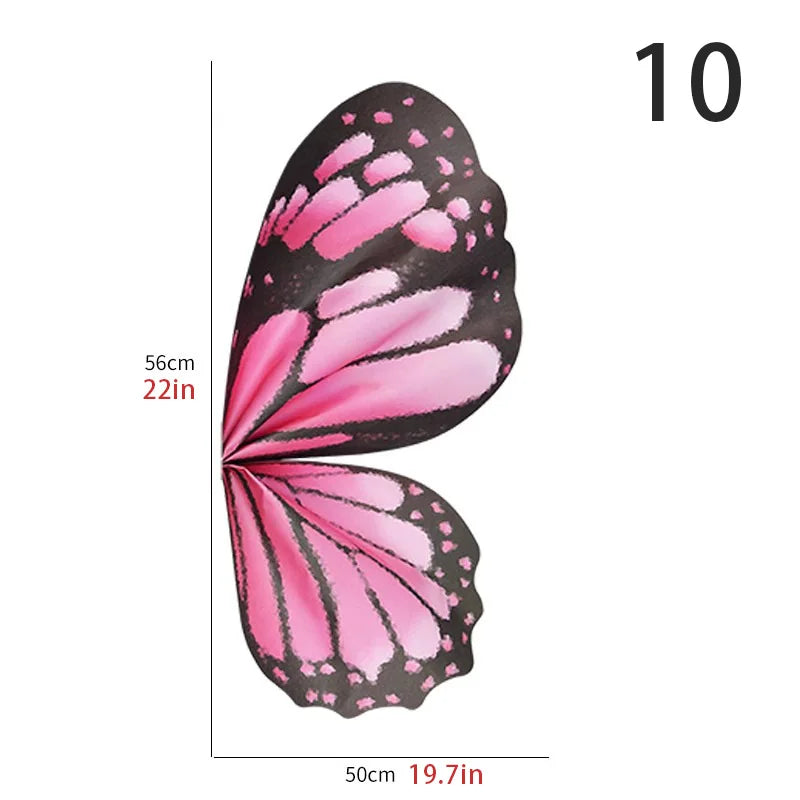 Schmetterlingsflügelförmiges Blumenstrauß-Geschenkpapier Kristall Transparent DIY