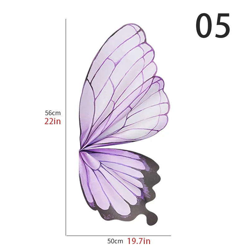 Schmetterlingsflügelförmiges Blumenstrauß-Geschenkpapier Kristall Transparent DIY