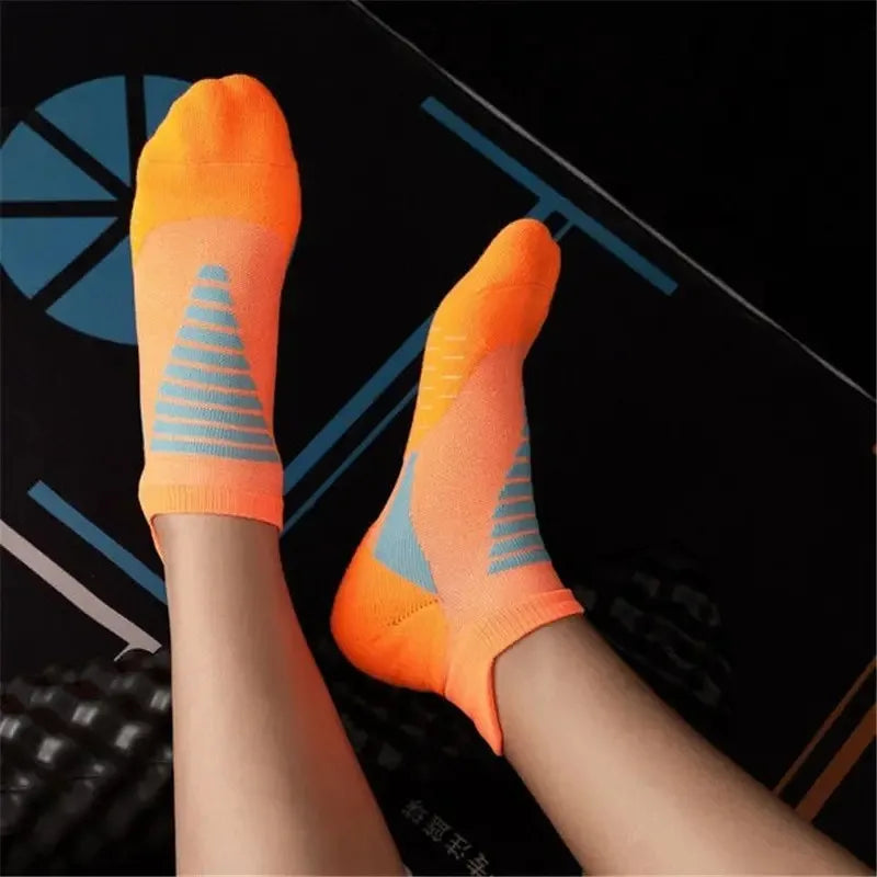 5 Paar Herren Laufsport Socken schnell trocknende rutsch feste Boots Sport Socken