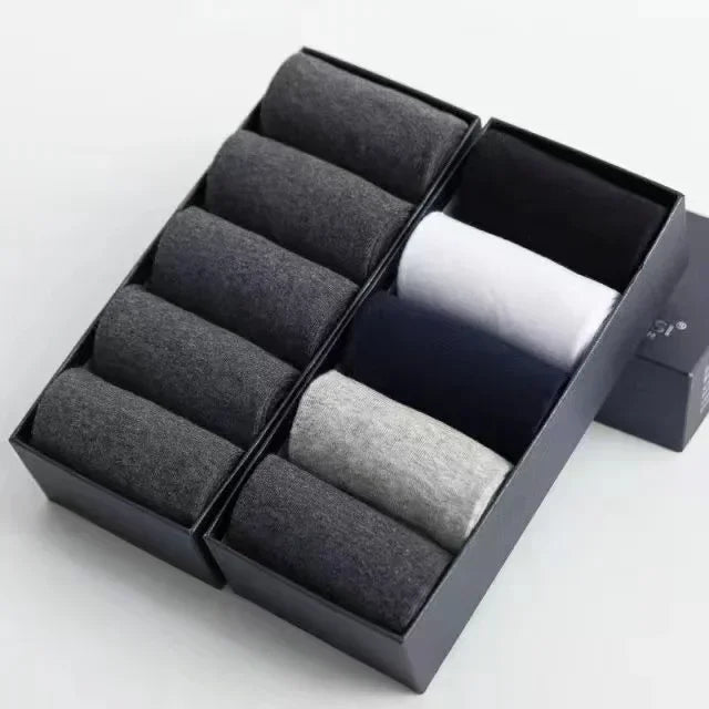 10 Paar Herren Socken aus reiner Baumwolle weiche Business Socken