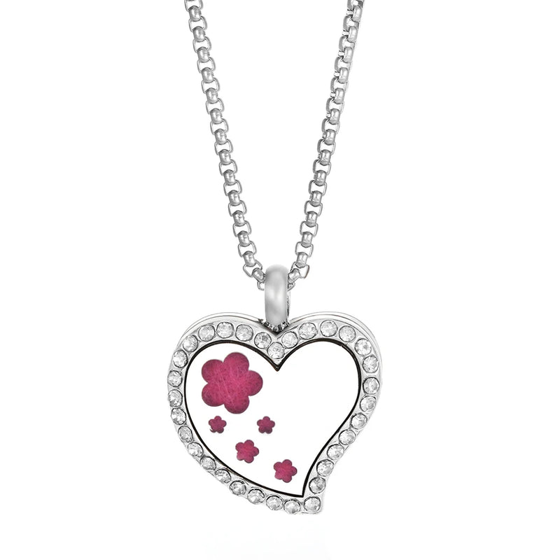 Duftschmuck Anhänger Herzförmig Aroma Therapie Parfüm Medaillon Diffusor Halskette