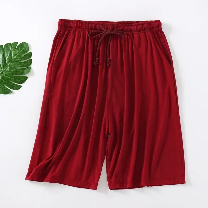 Herren Modal Baumwolle Shorts weiche Fünf-Punkt-Design Übergröße