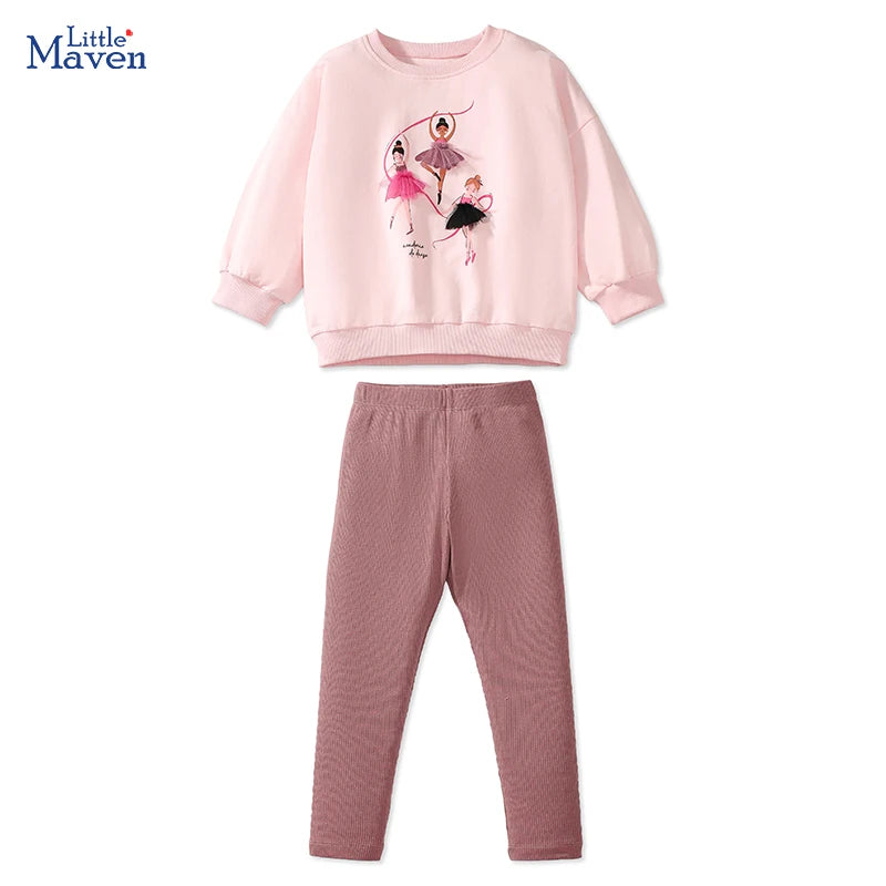 Little Maven Baby Mädchen Ballett Tänzer Sweatshirts Top Leggings Sets