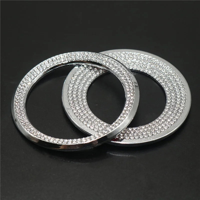 Auto Bling Lenkrad Logo Aufkleber Strass