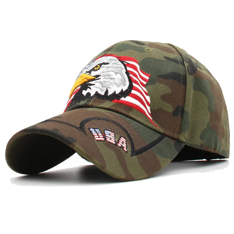 Men's Animal Baseball Cap Patriotic American Bald Eagle