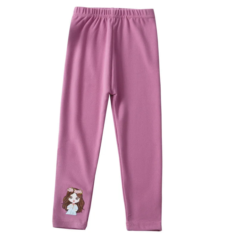 Little Maven Baby Mädchen einfarbige Leggings mit Print