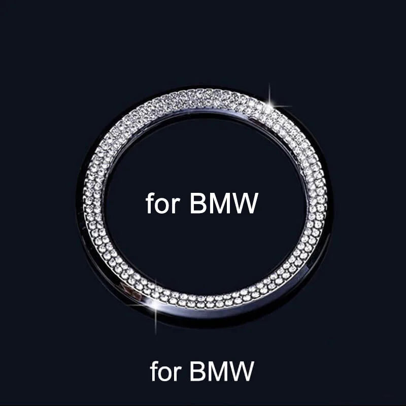 Auto Bling Lenkrad Logo Aufkleber Strass
