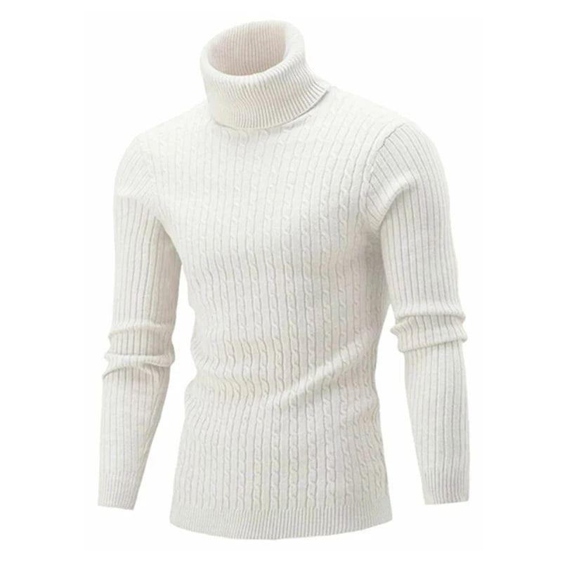 Herren Casual Rollkragen Pullover