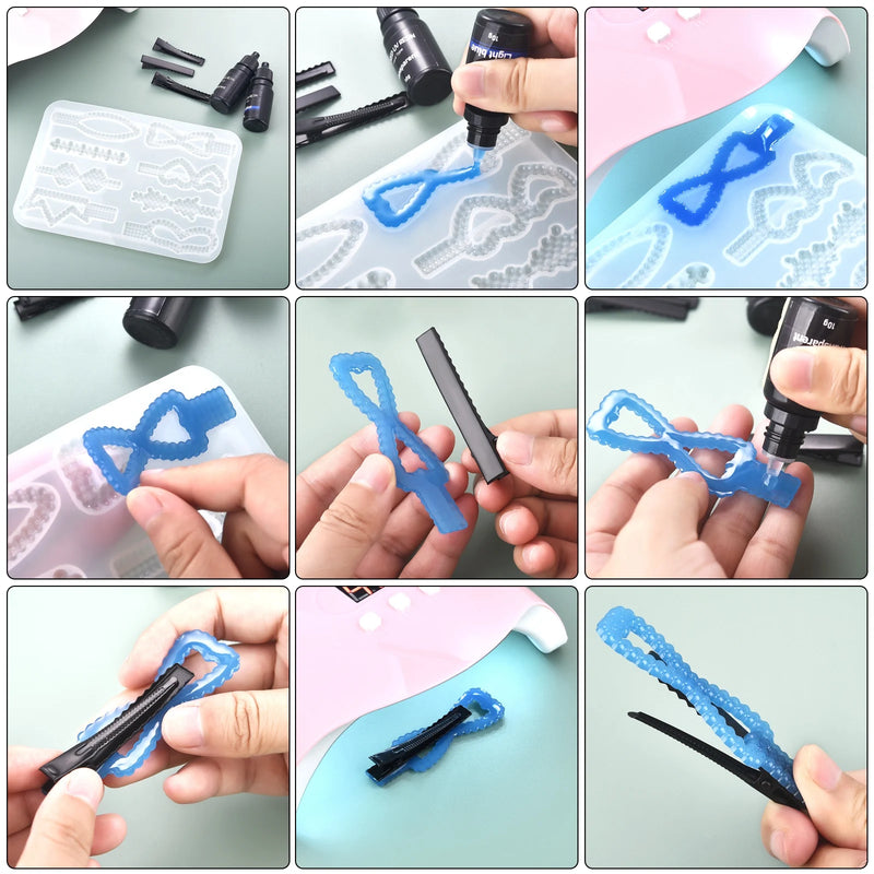 Couleur UV résine colle époxy résine UV colle durcissement bricolage UV colle couleur 10ml