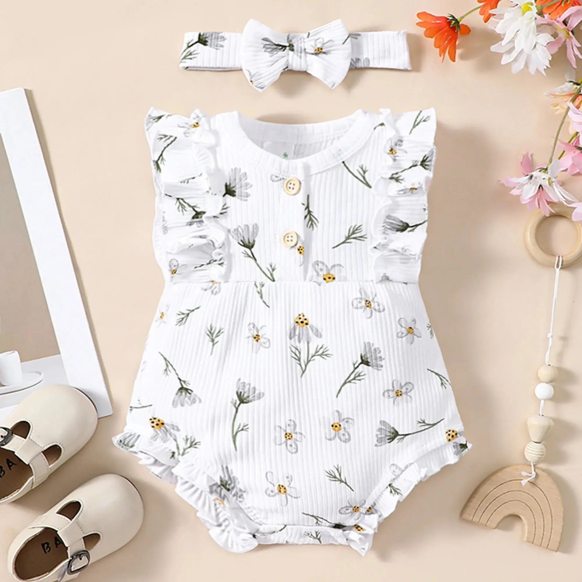 Little Maven Baby Summer Romper 2-piece