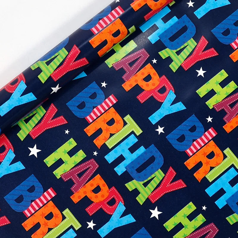 Geschenkpapierrolle Geburtstag "Happy Birthday"