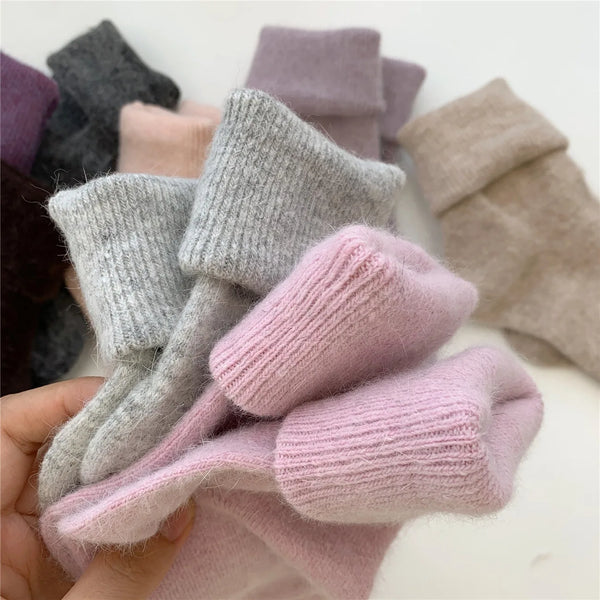 Damen Winter Socken aus Kaninchenhaar