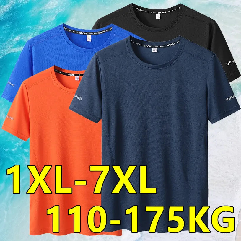 Schnell trocknendes T-Shirt für Herren, Übergröße