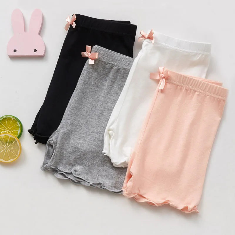 Mädchen Modal Unterwäsche Shorts mit Kringel Saum