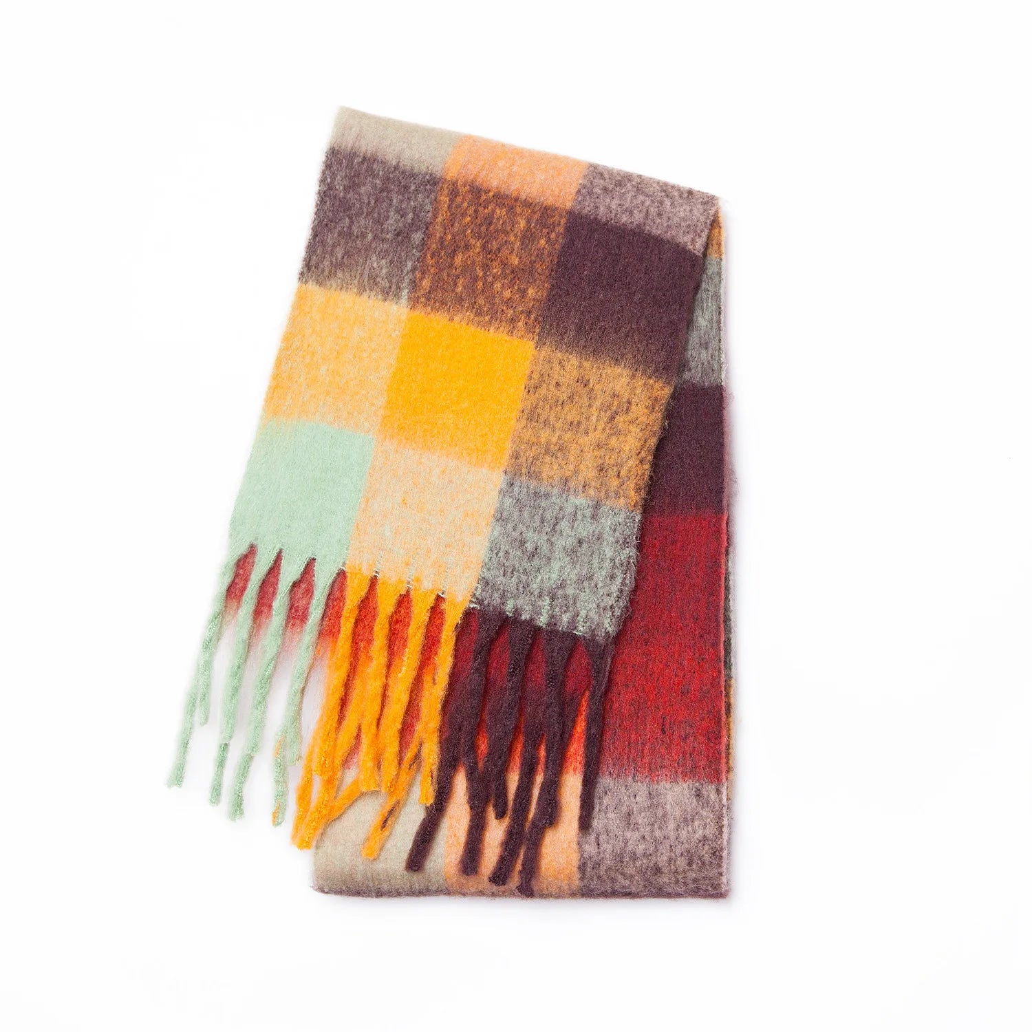 Warmer Kaschmir-Imitat Schal Langer Pashmina Foulard für Damen