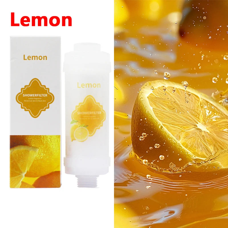 Vitamin C shower head filter, scented bath shower filter, water softener for chlorine removal