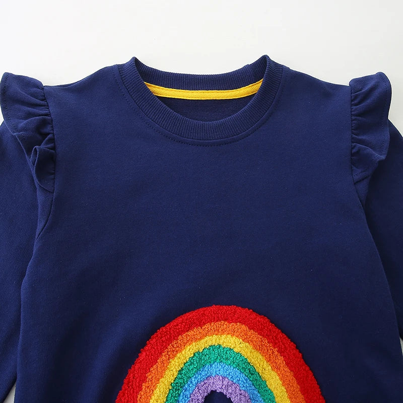 Little Maven Baby Mädchen Sweatshirt Regenbogen