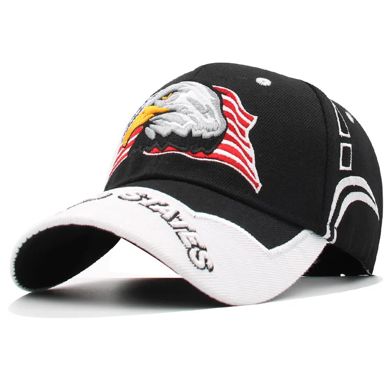 Men's Animal Baseball Cap Patriotic American Bald Eagle