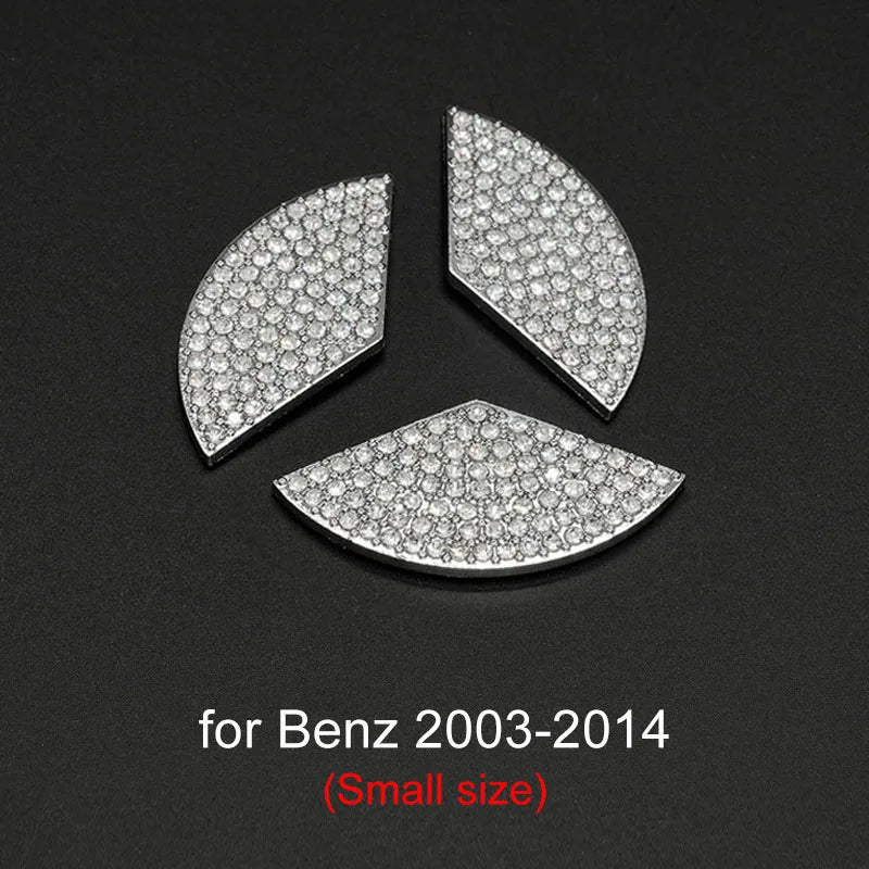 Auto Bling Lenkrad Logo Aufkleber Strass