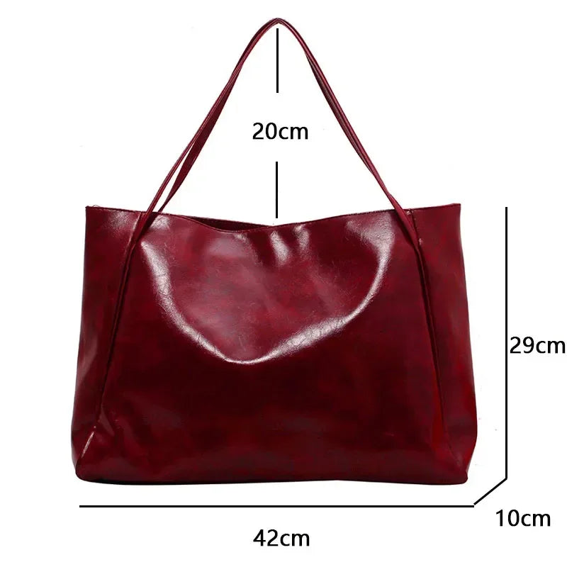 Vintage Umhängetasche große Handtasche für Damen