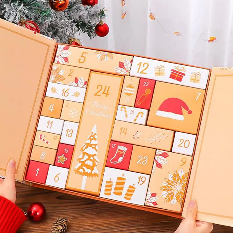 DIY Adventskalender Weihnachts Geschenk Box 24 Tage Countdown-Kalender leer