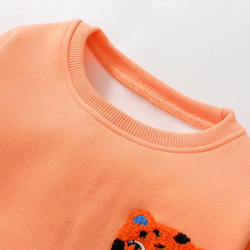Little Maven Baby Mädchen Jungen Sweatshirt warmer Fleece Cartoon Tiger