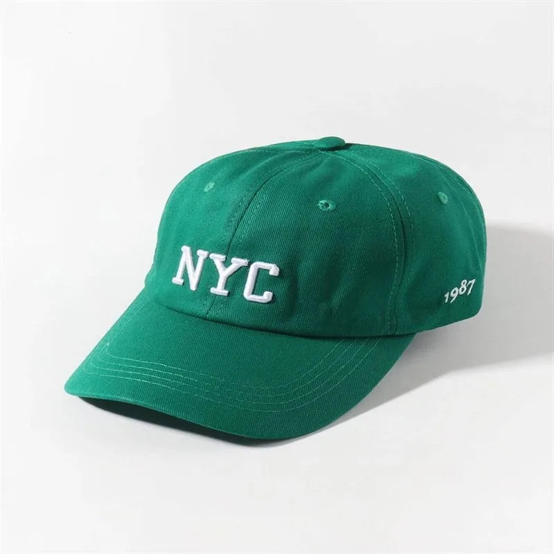 Unisex NYC Bestickte Baseball Kappe Hut Baumwolle USA Hip Hop