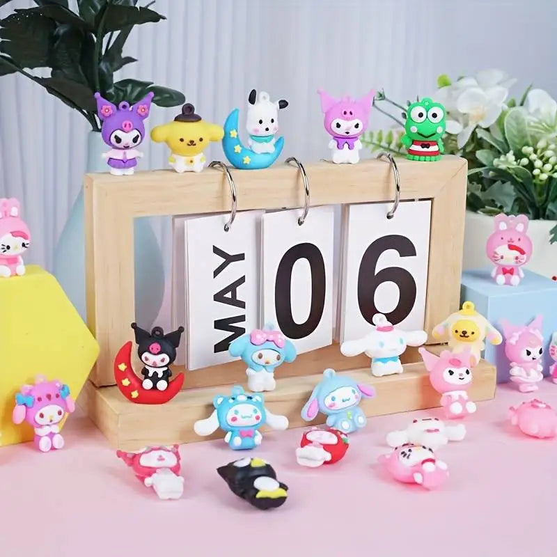 Miniso Sanrio Weihnachts Adventskalender Anime Figuren Modelle