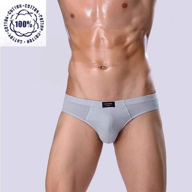 6 Stück Herren Slip Baumwolle einfarbig