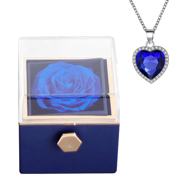 Rotating jewelry box "Infinity Rose" for jewelry