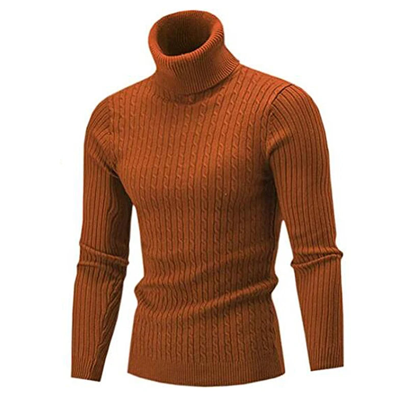 Herren Casual Rollkragen Pullover
