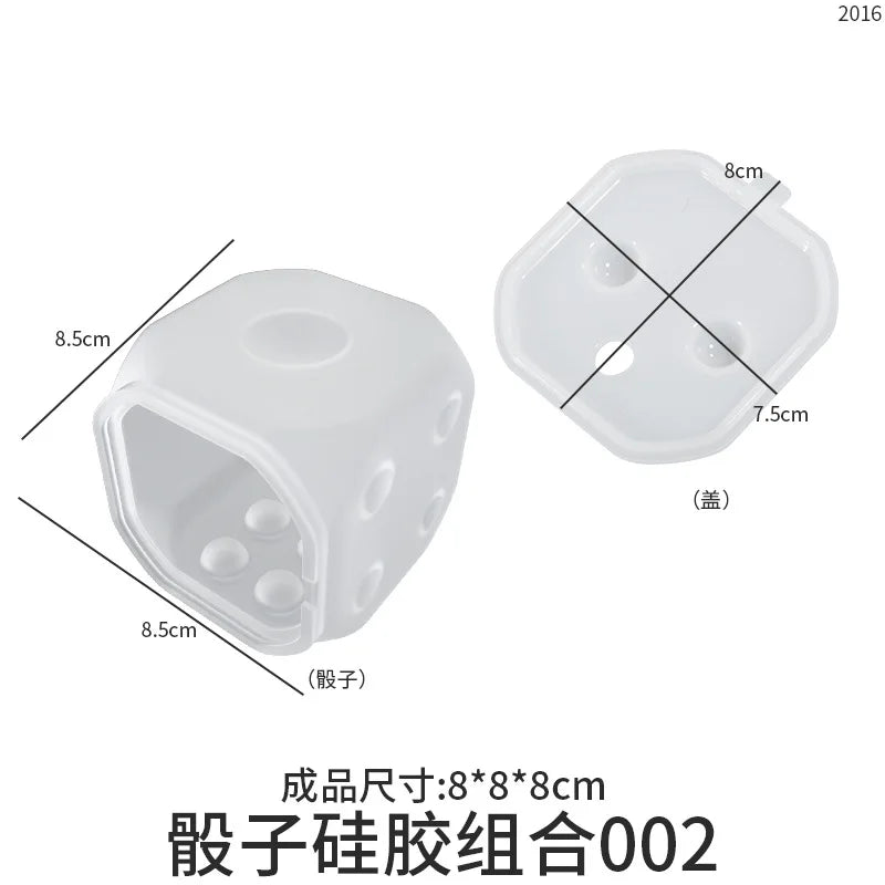 DIY Würfel Harz Form Unregelmäßig Geformte Würfel Silikon Form