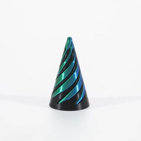 3D gedruckte Spiral Kegel Spielzeug, unmögliche Pyramide Durchgang Skulptur